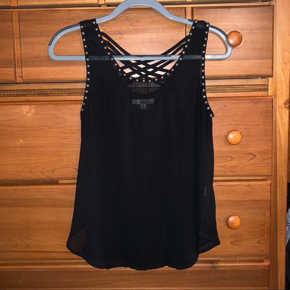 Sheer black top